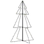 vidaXL Brad Crăciun conic, 78x120 cm, 160 LED-uri, interior & exterior vidaXL Brad Crăciun conic, 78x120 cm, 160 LED-uri, interior & exterior