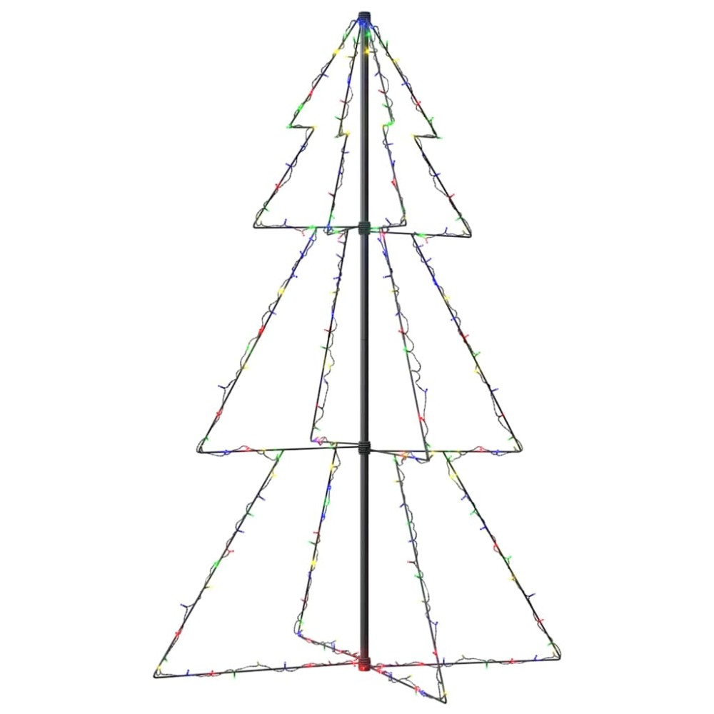 vidaXL Brad Crăciun conic, 200 LED-uri, 98x150 cm, interior & exterior