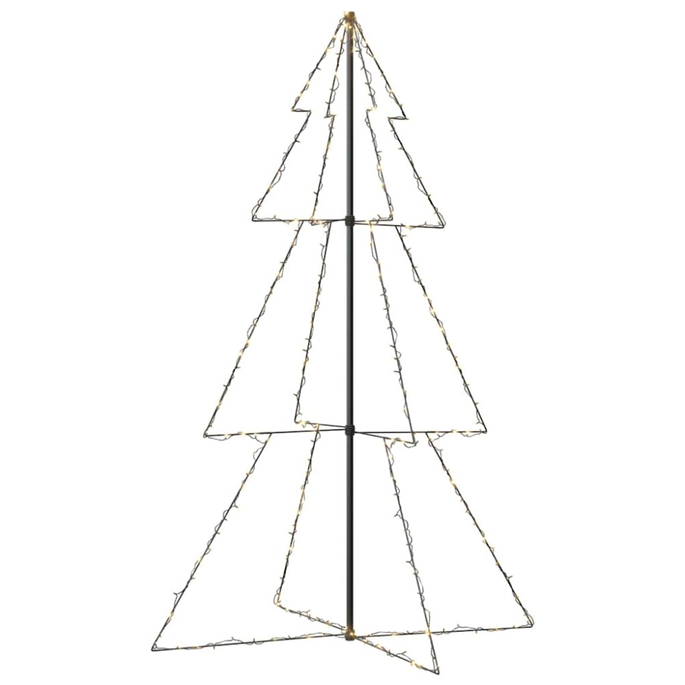 vidaXL Brad Crăciun conic 240 LED-uri, 118x180 cm, interior & exterior