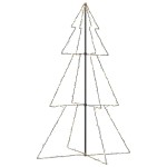 vidaXL Brad Crăciun conic 240 LED-uri, 118x180 cm, interior & exterior