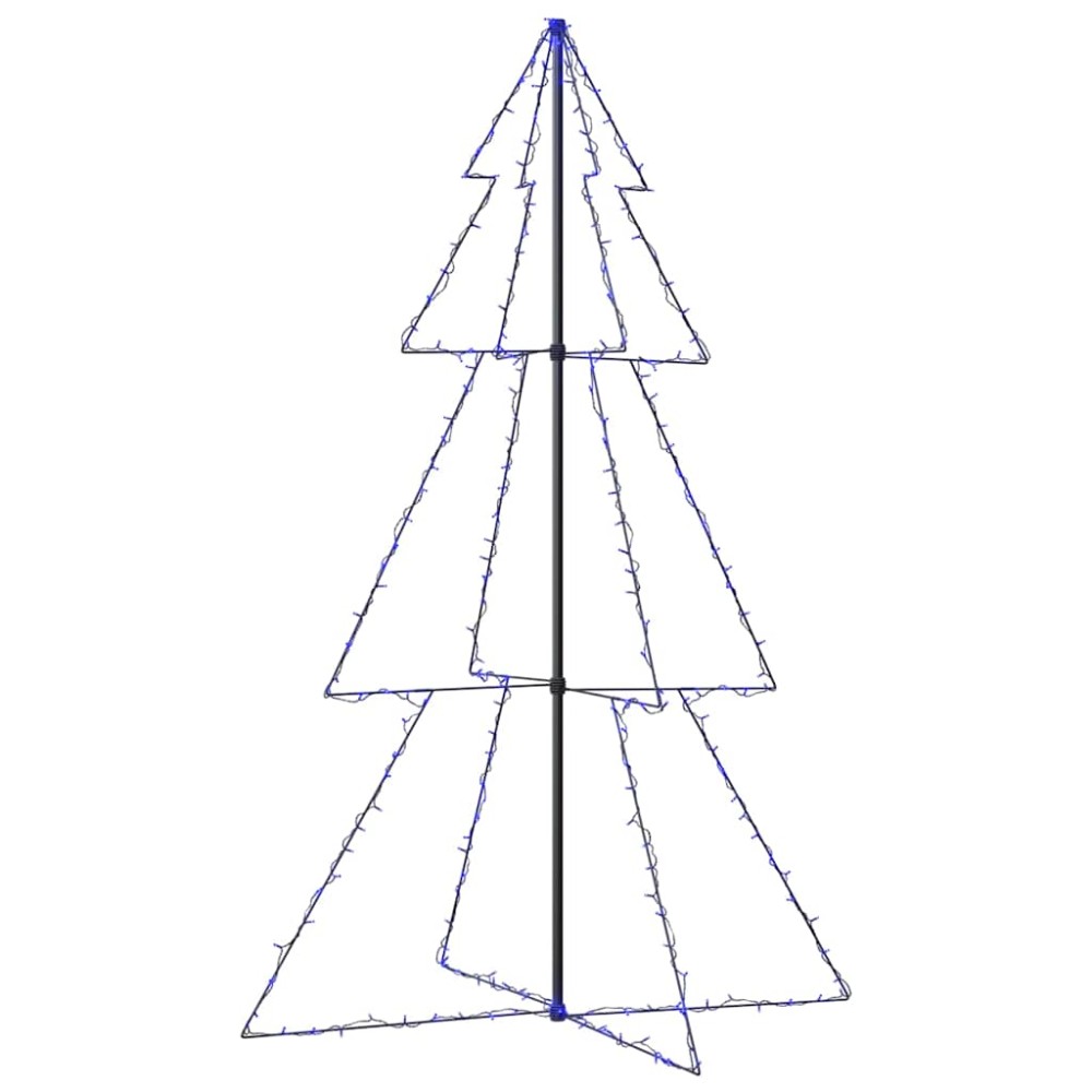 vidaXL Brad Crăciun conic 240 LED-uri, 118x180 cm, interior & exterior