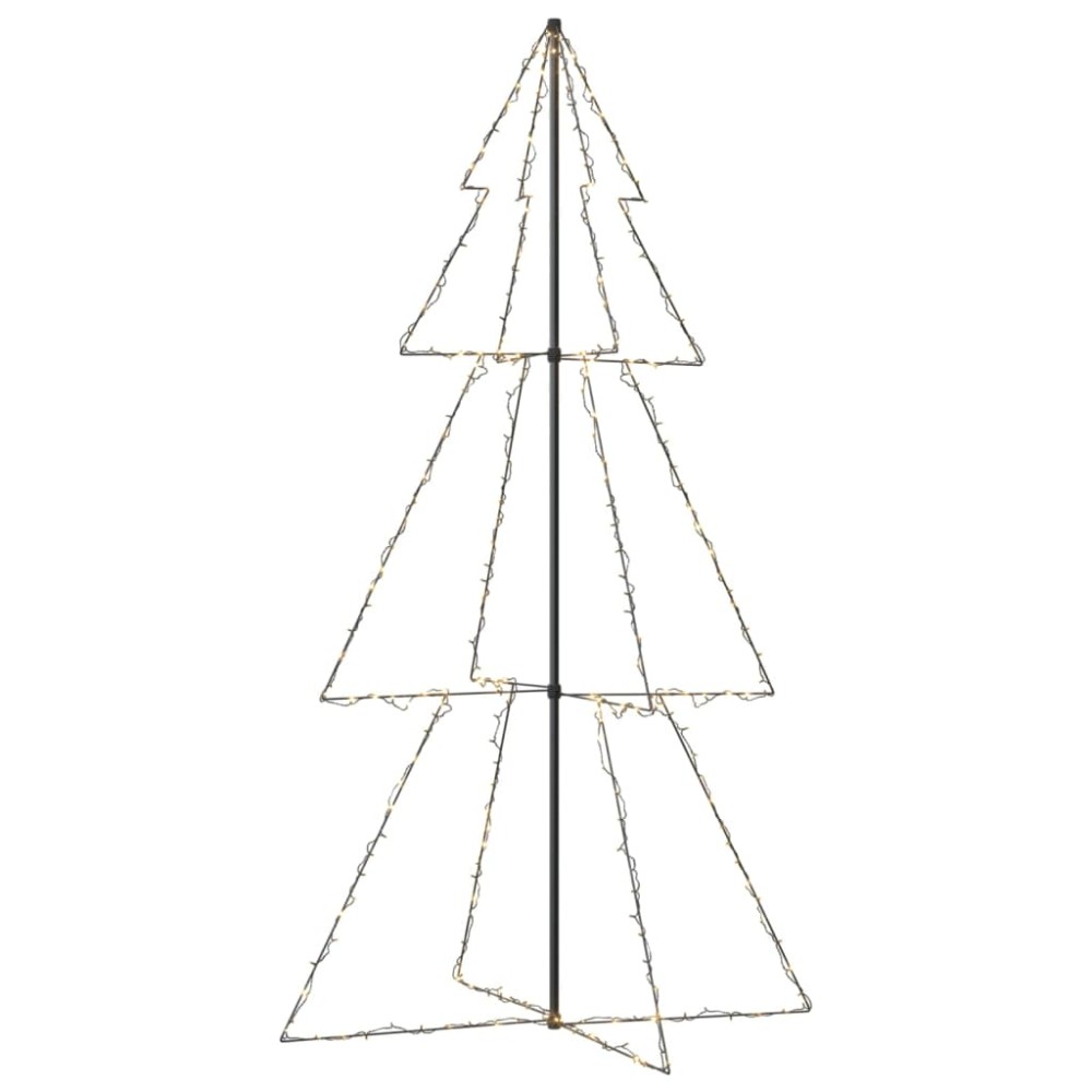 vidaXL Brad Crăciun conic, 300 LED-uri, 120x220 cm, interior&exterior