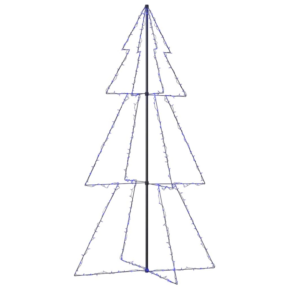 vidaXL Brad Crăciun conic, 300 LED-uri, 120x220 cm, interior&exterior
