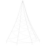 vidaXL Brad de perete cu cârlig metalic 720 LED 5 m interior/exterior vidaXL Brad de perete cu cârlig metalic 720 LED 5 m interior/exterior
