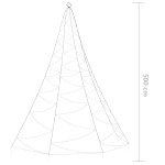 vidaXL Brad de perete cu cârlig metalic 720 LED 5 m interior/exterior vidaXL Brad de perete cu cârlig metalic 720 LED 5 m interior/exterior