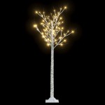 vidaXL Pom de Crăciun, 140 LED-uri, alb cald, 1,5 m, salcie, int./ext.