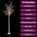 vidaXL Pom Crăciun 180 LED-uri colorat 1,8 m salcie interior/exterior