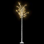 vidaXL Pom Crăciun 200 LED-uri alb cald 2,2 m salcie interior/exterior vidaXL Pom Crăciun 200 LED-uri alb cald 2,2 m salcie interior/exterior