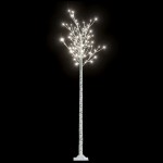 vidaXL Pom Crăciun 200 LED-uri alb rece 2,2 m salcie interior/exterior vidaXL Pom Crăciun 200 LED-uri alb rece 2,2 m salcie interior/exterior