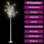 vidaXL Pom Crăciun 200 LED-uri alb rece 2,2 m salcie interior/exterior vidaXL Pom Crăciun 200 LED-uri alb rece 2,2 m salcie interior/exterior