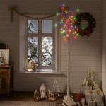 vidaXL Pom Crăciun 200 LED-uri colorat 2,2 m salcie interior/exterior vidaXL Pom Crăciun 200 LED-uri colorat 2,2 m salcie interior/exterior
