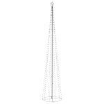 vidaXL Decorațiune brad Crăciun conic 752 LED-uri alb rece 160x500 cm vidaXL Decorațiune brad Crăciun conic 752 LED-uri alb rece 160x500 cm