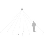 vidaXL Pom de Crăciun LED Interioară Exterior 576LED-uri Albastru 3,6m vidaXL Pom de Crăciun LED Interioară Exterior 576LED-uri Albastru 3,6m