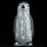 vidaXL Figurină pinguin de Crăciun cu LED 30cm acril interior/exterior vidaXL Figurină pinguin de Crăciun cu LED 30cm acril interior/exterior