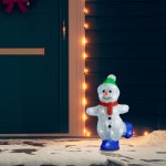 vidaXL Figurină om zăpadă Crăciun LED acrilic 30cm interior/exterior vidaXL Figurină om zăpadă Crăciun LED acrilic 30cm interior/exterior