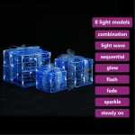 vidaXL Cutii cadou de Crăciun decorative, 3 buc., alb rece, acril vidaXL Cutii cadou de Crăciun decorative, 3 buc., alb rece, acril