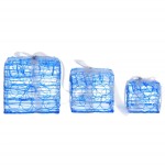 vidaXL Cutii cadou de Crăciun decorative, 3 buc., alb rece, acril vidaXL Cutii cadou de Crăciun decorative, 3 buc., alb rece, acril