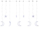 vidaXL Lumini lună și stele, 138 LED-uri, albastru, cu telecomandă vidaXL Lumini lună și stele, 138 LED-uri, albastru, cu telecomandă