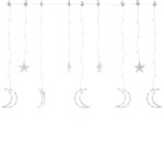 vidaXL Lumini lună și stele, 138 LED-uri, multicolor, cu telecomandă vidaXL Lumini lună și stele, 138 LED-uri, multicolor, cu telecomandă