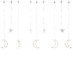 vidaXL Lumini lună și stele, 345 LED-uri, alb cald, cu telecomandă vidaXL Lumini lună și stele, 345 LED-uri, alb cald, cu telecomandă