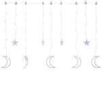 vidaXL Lumini lună și stele, 345 LED-uri, albastru, cu telecomandă vidaXL Lumini lună și stele, 345 LED-uri, albastru, cu telecomandă