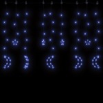 vidaXL Lumini lună și stele, 345 LED-uri, albastru, cu telecomandă vidaXL Lumini lună și stele, 345 LED-uri, albastru, cu telecomandă