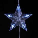vidaXL Instalație lumini tip perdea stele 200 LED albastru 8 funcții