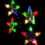 vidaXL Instalație lumini tip perdea stele 200 LED multicolor 8 funcții vidaXL Instalație lumini tip perdea stele 200 LED multicolor 8 funcții