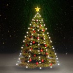 vidaXL Instalație brad de Crăciun cu 210 LED-uri alb rece 210 cm vidaXL Instalație brad de Crăciun cu 210 LED-uri alb rece 210 cm