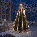 vidaXL Instalație brad de Crăciun cu 250 LED-uri, alb rece, 250 cm vidaXL Instalație brad de Crăciun cu 250 LED-uri, alb rece, 250 cm