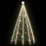 vidaXL Instalație brad de Crăciun cu 300 LED-uri, alb rece, 300 cm vidaXL Instalație brad de Crăciun cu 300 LED-uri, alb rece, 300 cm