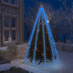 vidaXL Instalație pom de Crăciun cu 300 LED-uri albastru 300 cm vidaXL Instalație pom de Crăciun cu 300 LED-uri albastru 300 cm