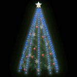vidaXL Instalație pom de Crăciun cu 300 LED-uri albastru 300 cm vidaXL Instalație pom de Crăciun cu 300 LED-uri albastru 300 cm
