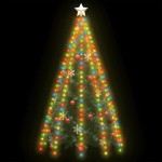 vidaXL Instalație brad de Crăciun cu 300 LED-uri multicolor 300 cm vidaXL Instalație brad de Crăciun cu 300 LED-uri multicolor 300 cm