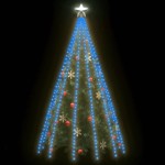 vidaXL Instalație brad 500 LED-uri albastru 500 cm interior/exterior vidaXL Instalație brad 500 LED-uri albastru 500 cm interior/exterior