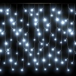vidaXL Lumini de perdea tip gheață 400 LED-uri alb rece 8 funcții 10 m vidaXL Lumini de perdea tip gheață 400 LED-uri alb rece 8 funcții 10 m