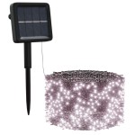 vidaXL Instalație solară lumini 5x200 LED alb cald interior/exterior