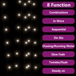 vidaXL Instalație solară lumini 5x200 LED alb rece interior/exterior