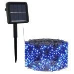 vidaXL Lumini solare feerice 5 buc 5x200LED albastru interior exterior vidaXL Lumini solare feerice 5 buc 5x200LED albastru interior exterior