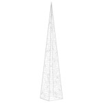 vidaXL Con de lumină cu LED decorativ, alb rece, 60 cm, acrilic vidaXL Con de lumină cu LED decorativ, alb rece, 60 cm, acrilic