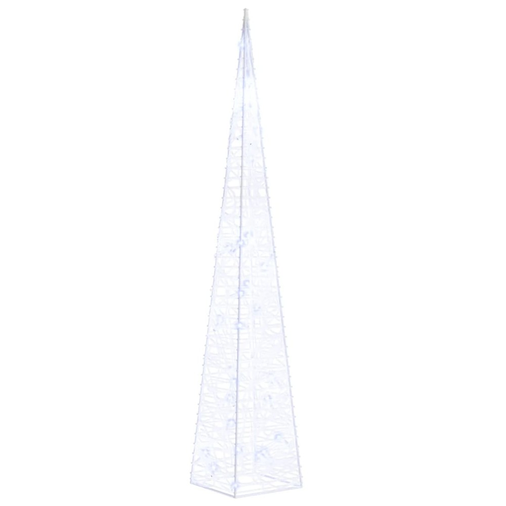 vidaXL Con de lumină cu LED decorativ, albastru, 60 cm, acril