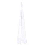 vidaXL Con de lumină cu LED decorativ, albastru, 60 cm, acril vidaXL Con de lumină cu LED decorativ, albastru, 60 cm, acril