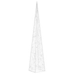 vidaXL Con de lumină cu LED decorativ, albastru, 60 cm, acril vidaXL Con de lumină cu LED decorativ, albastru, 60 cm, acril