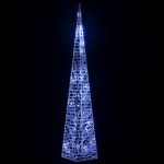 vidaXL Con de lumină cu LED decorativ, albastru, 60 cm, acril vidaXL Con de lumină cu LED decorativ, albastru, 60 cm, acril
