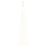 vidaXL Con de lumină cu LED decorativ, alb cald, 90 cm, acril vidaXL Con de lumină cu LED decorativ, alb cald, 90 cm, acril