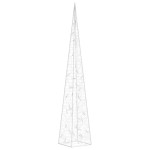 vidaXL Con de lumină cu LED decorativ, alb cald, 90 cm, acril vidaXL Con de lumină cu LED decorativ, alb cald, 90 cm, acril