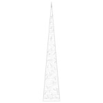 vidaXL Con de lumină cu LED decorativ, alb cald, 90 cm, acril vidaXL Con de lumină cu LED decorativ, alb cald, 90 cm, acril