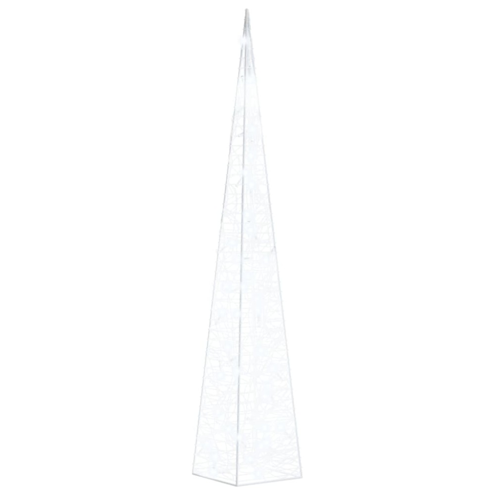 vidaXL Con de lumină cu LED decorativ, alb rece, 90 cm, acrilic
