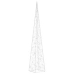 vidaXL Con de lumină cu LED decorativ, alb rece, 90 cm, acrilic vidaXL Con de lumină cu LED decorativ, alb rece, 90 cm, acrilic