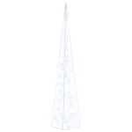 vidaXL Con de lumină cu LED decorativ, albastru, 90 cm, acril vidaXL Con de lumină cu LED decorativ, albastru, 90 cm, acril